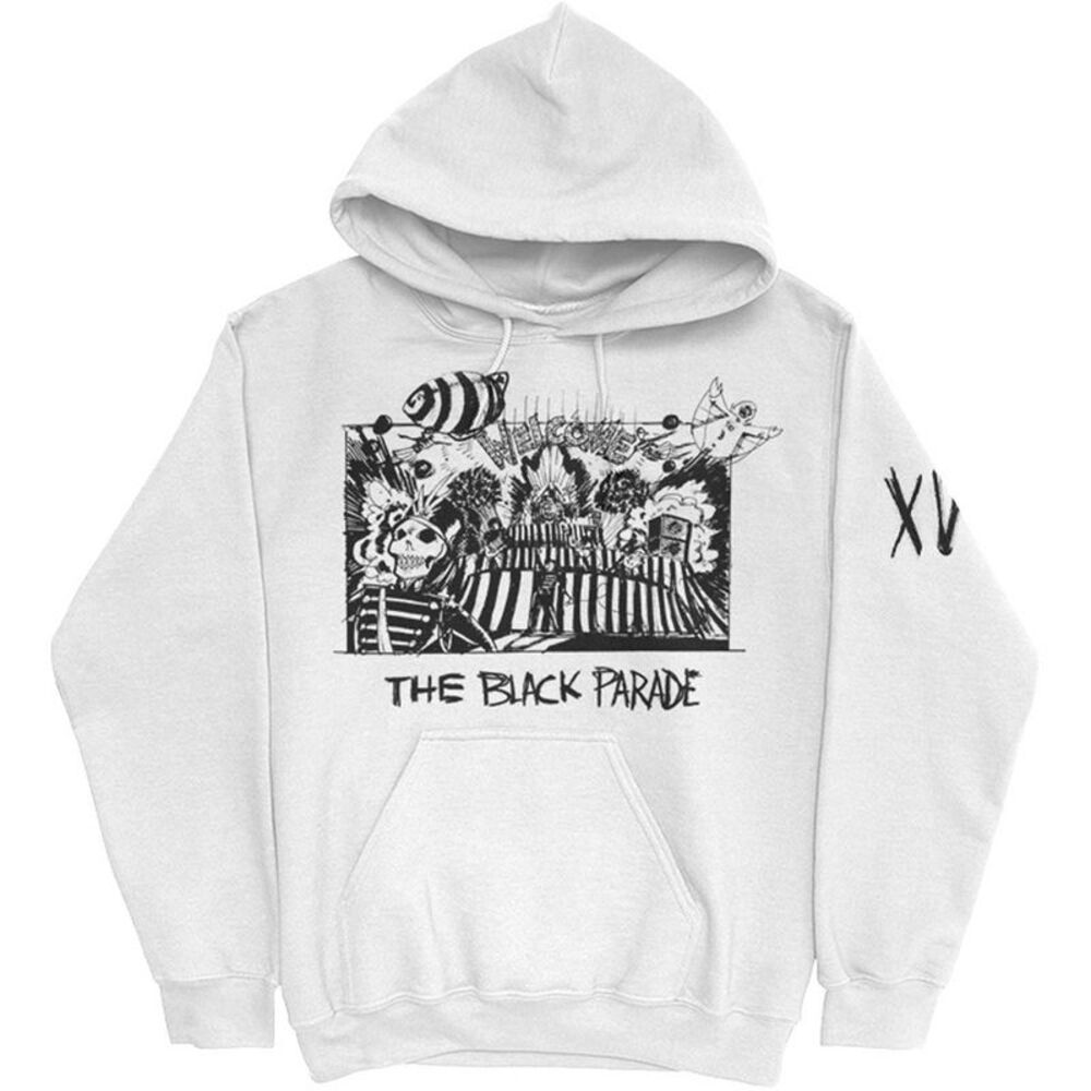 My Chemical Romance Unisex Adult The Black Parade Frame Hoodie / White